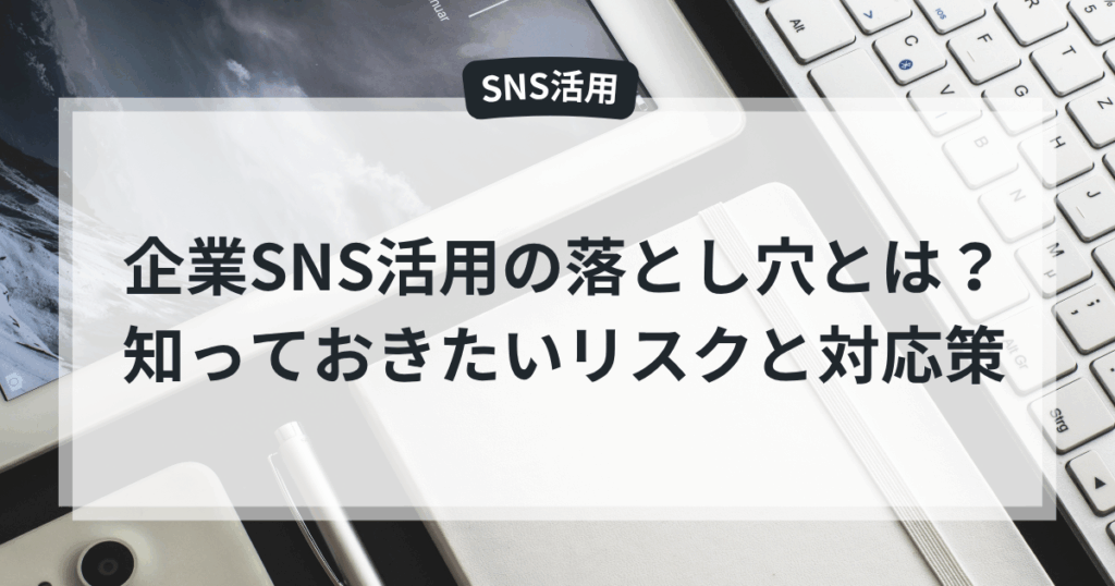 企業SNS活用の落とし穴とは?